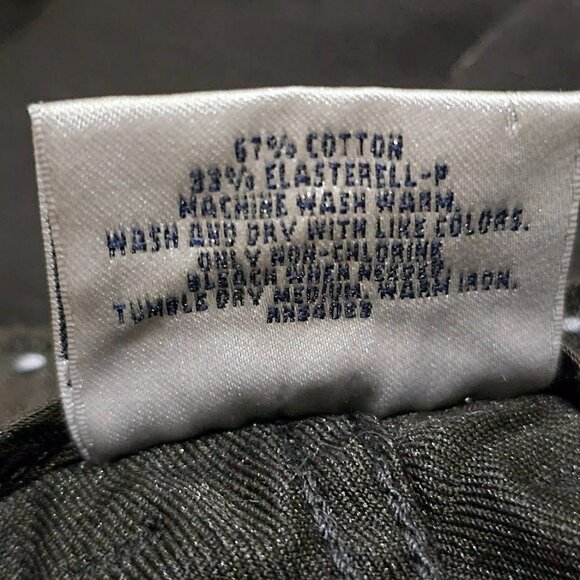 New Banana Republic Black Trouser Jeans Wide Leg Cuffed Sz 2 Womens Pants 30x31 - Picture 15 of 16